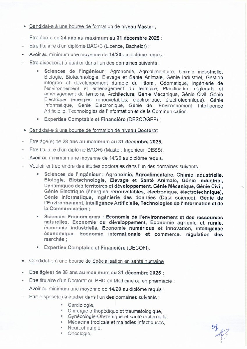 UEMOA_Officiel's tweet image. Appel à #candidatures du #Programme de #Bourses d'#Excellence #UEMOA pour la ##formation et la #recherche, édition 2025-2028
uemoa.int/bourses-excell…