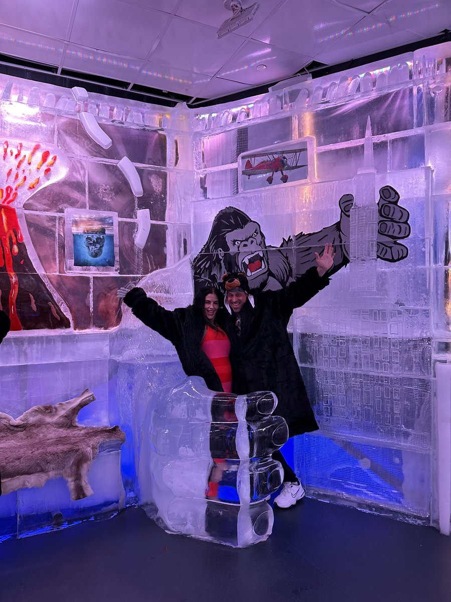 Good times at the Ice Bar with Natalie!🥶🥶🙃🙃🧊🧊
