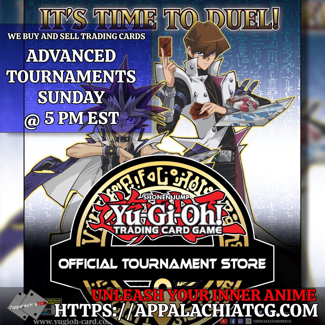 We are an official #yugioh Tournament Store in Magoffin County Kentucky. We play at 5 PM EST - 10 PM EST. If we get more players we will move Tournaments over to the Farmhouse Diner. #magoffin #kentucky