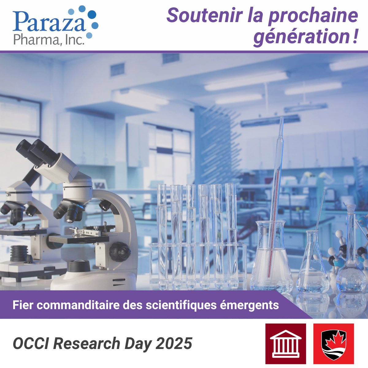 Paraza Pharma Inc. (@incparaza) on Twitter photo #Paraza, fière de soutenir la Journée #OCCI2025 !
Un événement mettant en lumière la relève scientifique et l’excellence en recherche. Bravo à tous les participants et lauréats ! Ensemble, continuons à repousser les limites de la #chimie.
<a href="/Carletonchem/">Carleton Chemistry</a> <a href="/TheNewmanLab/">Steve Newman</a> <a href="/uOttawaCHM/">uOttawa Chem & Biomolec Sci // Chimie & Sci Biomol</a> #Paraza, fière de soutenir la Journée #OCCI2025 !
Un événement mettant en lumière la relève scientifique et l’excellence en recherche. Bravo à tous les participants et lauréats ! Ensemble, continuons à repousser les limites de la #chimie.
<a href="/Carletonchem/">Carleton Chemistry</a> <a href="/TheNewmanLab/">Steve Newman</a> <a href="/uOttawaCHM/">uOttawa Chem & Biomolec Sci // Chimie & Sci Biomol</a>