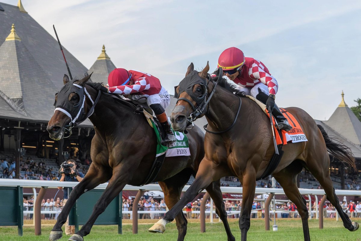 This week's Equibase Spotlight Owner is George Messina and Michael Lee, whose FIONN won the G1 Belmont Oaks Invitational Stakes on Saturday at #Saratoga! 

Since their first start as an ownership group in 2021, <a href="/geom67/">George Messina</a> and <a href="/MikeLeeENTmd/">Michael Lee</a> now have 7 all-time wins and two career