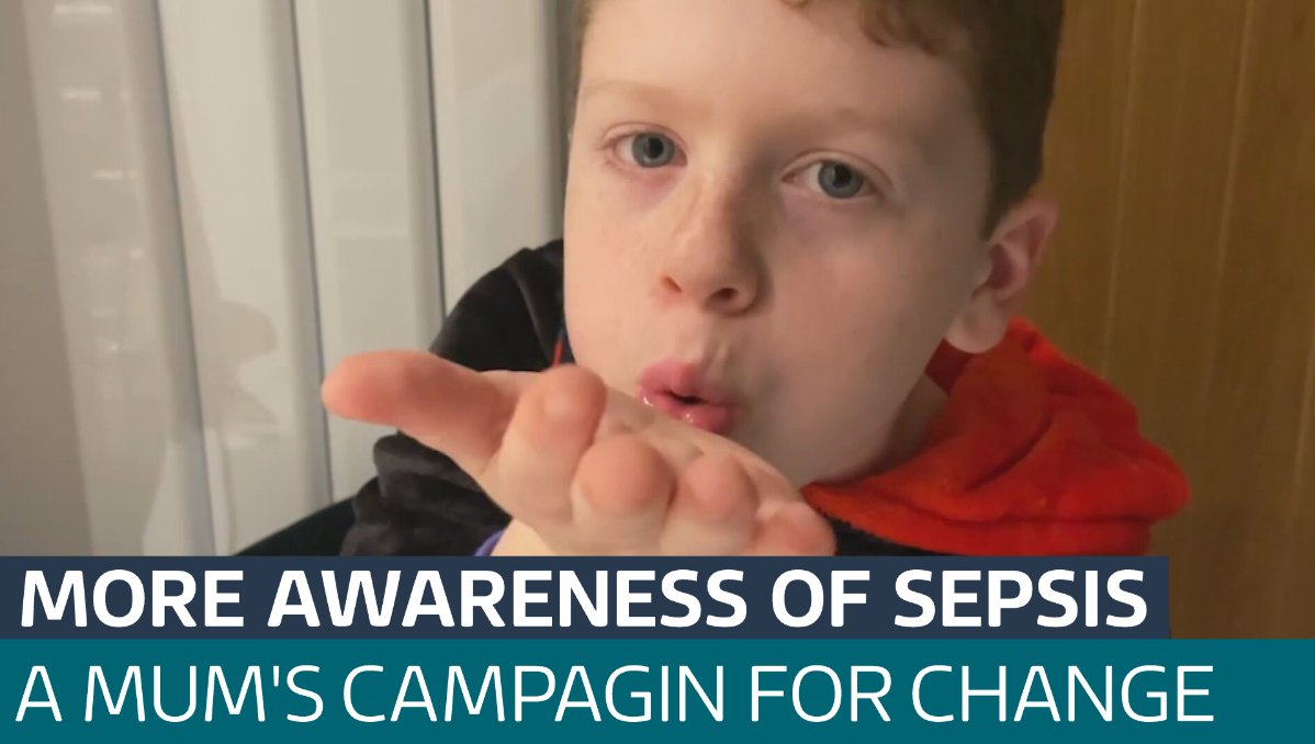 Mother of 9-year-old who died from sepsis helps to raise awareness. itv.com/watch/news/mot…