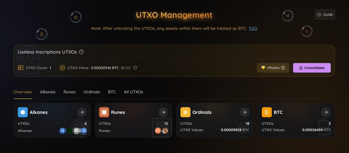 unisat_wallet's tweet image. ⚡ Bitcoin network fees are back to 1 sat/vB - a perfect chance to consolidate, split and perform bulk actions to prepare your UTXOs!
🔹 Reclaim BTC trapped in inscription UTXOs
At the network fee of 1 sats/vB, merging 500 unwanted inscriptions could help you reclaim up to 300k…