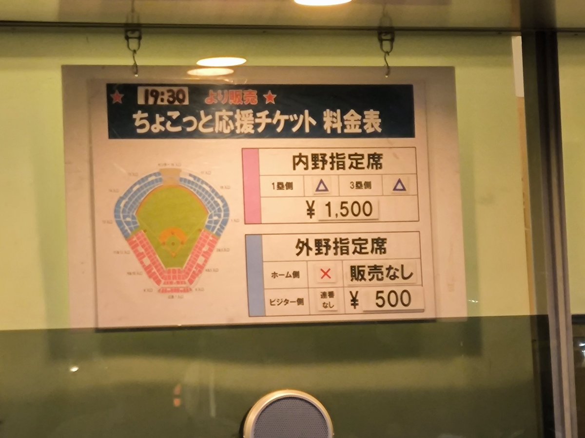 神宮球場のちょこっと応援チケット500円良すぎた😭ハマスタにも欲しい制度🗿
#ベイスターズ