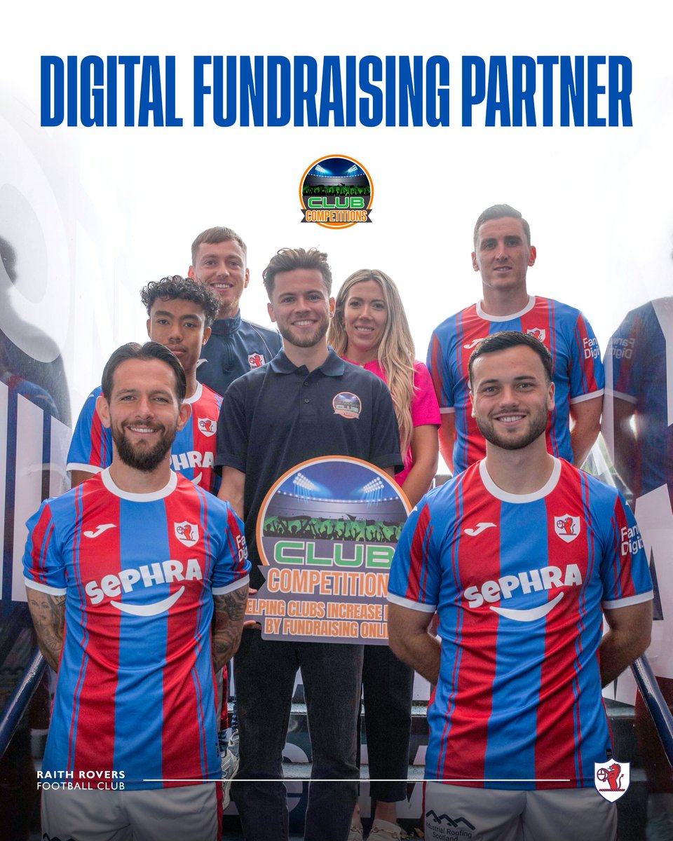 🆕 NEW PARTNERSHIP!

Raith Rovers FC &amp; Community Foundation is proud to team with <a href="/MyClubComps/">Club Competitions</a> as our Digital Fundraising Partner.

• Prize Draws 
• Matchday Raffles 
• Auctions
+ more

Launching soon to support the Club &amp; our community.

🔗 myclubcompetitions.co.uk

#YouBelong
