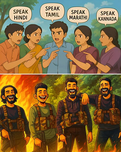 LordOfTheRing's tweet image. Harsh Reality of Bharat... Language Warriors is curse on nation.