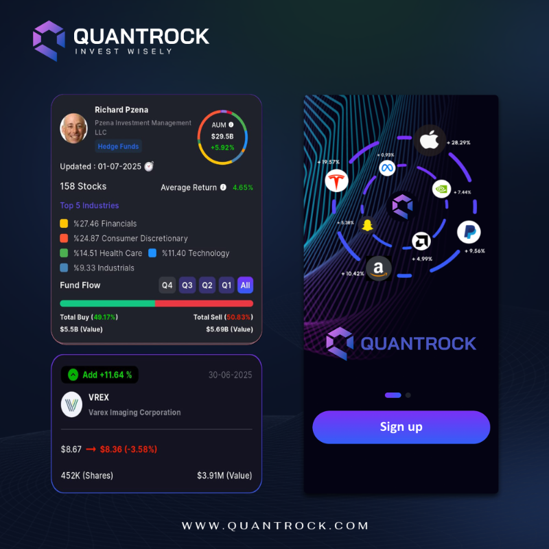 Quantrock_'s tweet photo. 🚨 Breaking News | Pzena Investment Management LLC has increased its investment in #VREX!
✅ Boosted its stake by 11.64%, acquiring 452K shares .
📲 Stay updated with more insights on the free #Quantrock app!
#InvestSmart #US_stocks #Finance #Quantrock