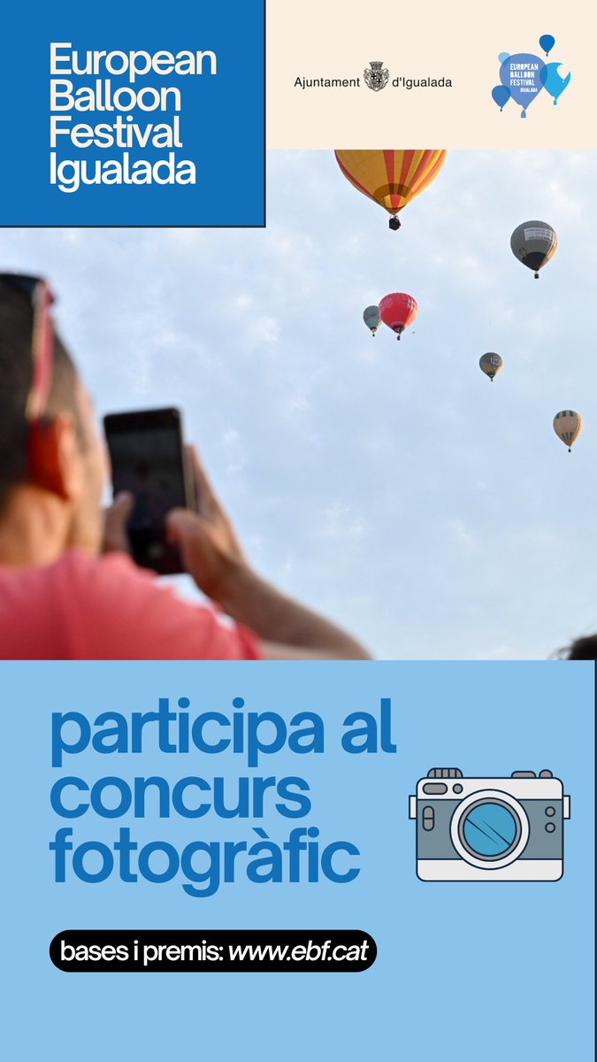 Recordeu que podeu participar al concurs fotogràfic de l'European Balloon Festival! 📸ebf.cat/index.php/ca/a…