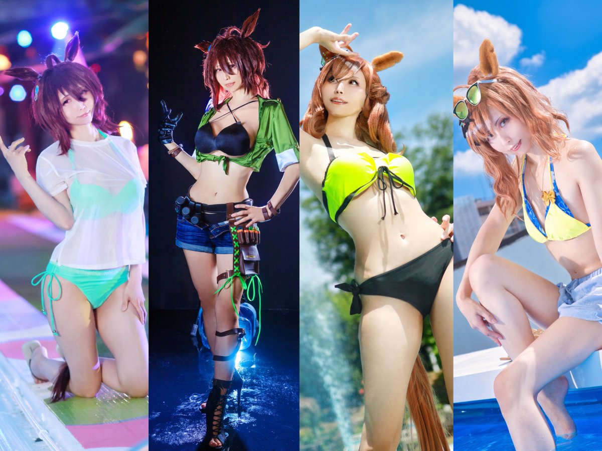 haruka_tenryu's tweet image. 【7月固定用】⚠️コスプレ
ウマ娘をメインに関東にて活動しています💨
夏はスタジオに篭りつつプール・海撮影を楽しみ、涼しくなったら勝負服を出したり、イベント衣装など色々撮影したいと思っていますので、宜しくお願いします☺️
#コスプレイヤーさんと繋がりたい
#カメラマンさんと繋がりたい