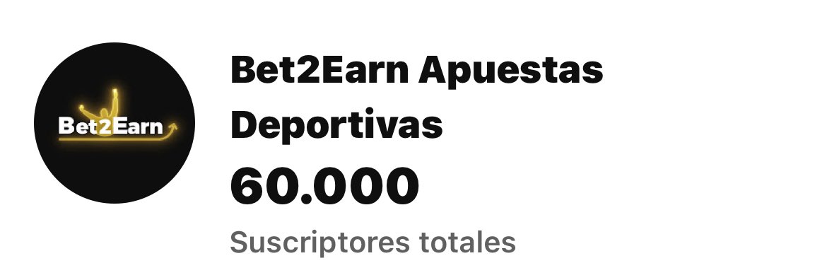 🎉 ¡Ya somos 60.000 en YouTube!

Gracias por cada like, comentario y suscripción. 🫶

Vamos a por muchos más vídeos para ayudaros a entender, aprender y ganar con las apuestas. 💡📈

Únete desde: youtube.com/@bet2earnapues…
