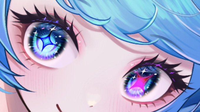 #目だけでフォロワーさんを惚れさせる 原寸だとおそらくここまで拡大できないので見て見て 