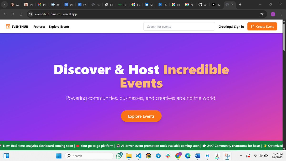 eddyfrank317's tweet photo. Event organization is hard when you don’t have the tools, budget, or technical know-how. However , here comes eventhub, a platform that makes event hosting simple, affordable, and accessible — helping everyday organizers connect with their audiences and grow their impact. https://t.co/m4KU5ChdPt