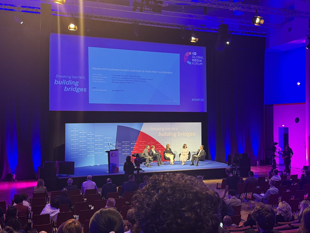 Journalism’s crisis is not just about money — it’s about meaning.
In today’s panel on newsroom business models at #GMF25, I kept thinking:
What makes people care enough to pay for truth?
This isn’t only a financial question. It’s a psychological and cultural one.
<a href="/DW_GMF/">DW Global Media Forum</a>