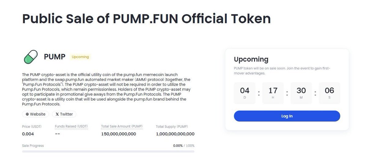 Pour ces prochains jours, j'ai qu'un seul objectif: réussir à in cette foutue presale de <a href="/pumpdotfun/">pump.fun</a> 

Je pense qu'ils vont lever les 1B$ demandés à la vitesse de la lumière et qu'il risque d'y avoir une grosse demande au TGE

Il y'a aussi beaucoup de FUD de PF ("la plus grosse