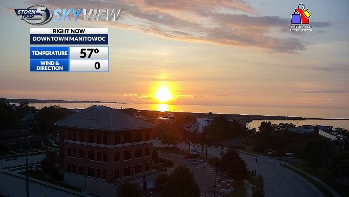 Setting the early alarm and doing the morning show has its perks.

You get to see sunrise's like this!