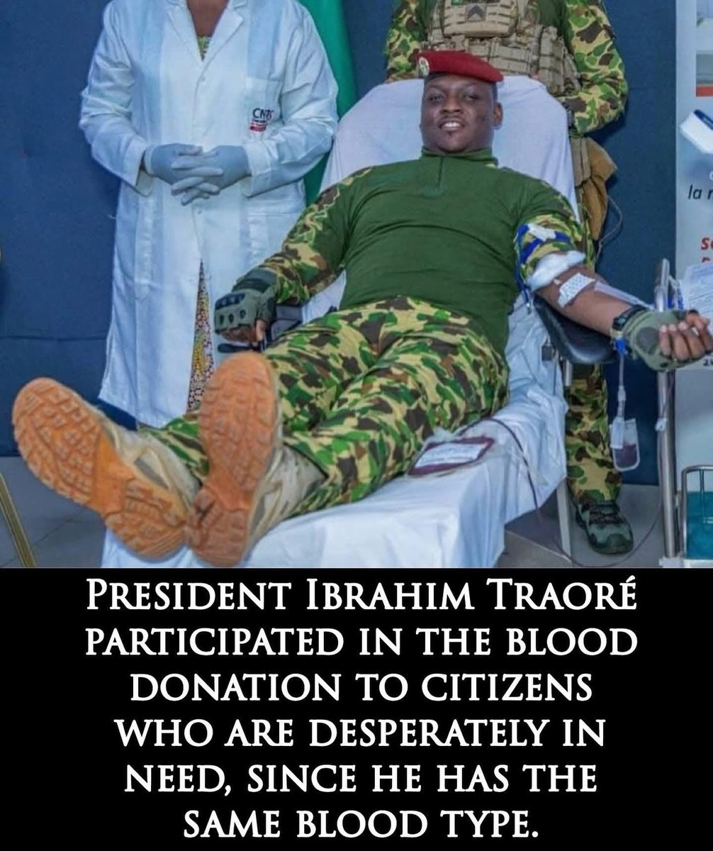 He leads by example…