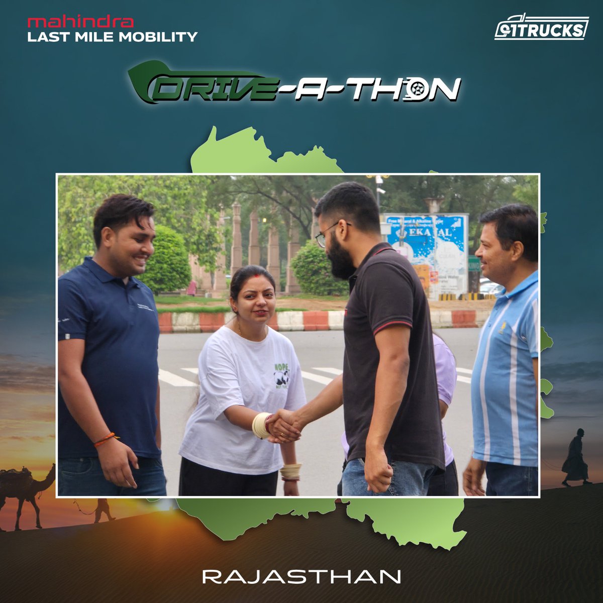 MahindraLMM's tweet photo. From Delhi’s fast lanes to Jaipur’s royal charm - Jeeto Strong rides on, adding colour to every kilometer.

Where pink palaces glow and tradition greets at every turn, the Pink City welcomes the Drive-A-Thon.

280+ km down, next stop: Ajmer!

#Mahindra #JeetoStrongCNG #DriveAThon https://t.co/RtfDDzN71w