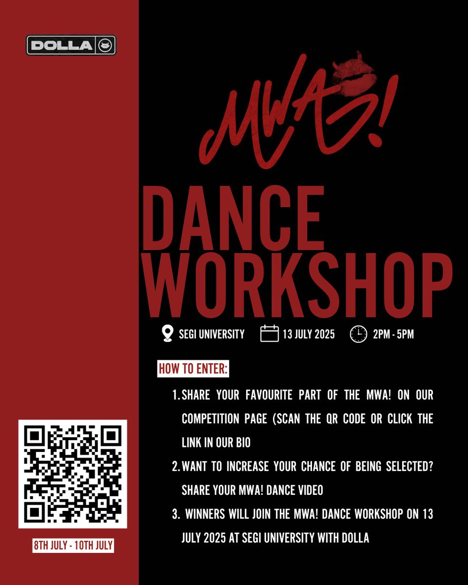 Think you can dance? 😏 Come show us your MWA! moves this Sunday! 💋