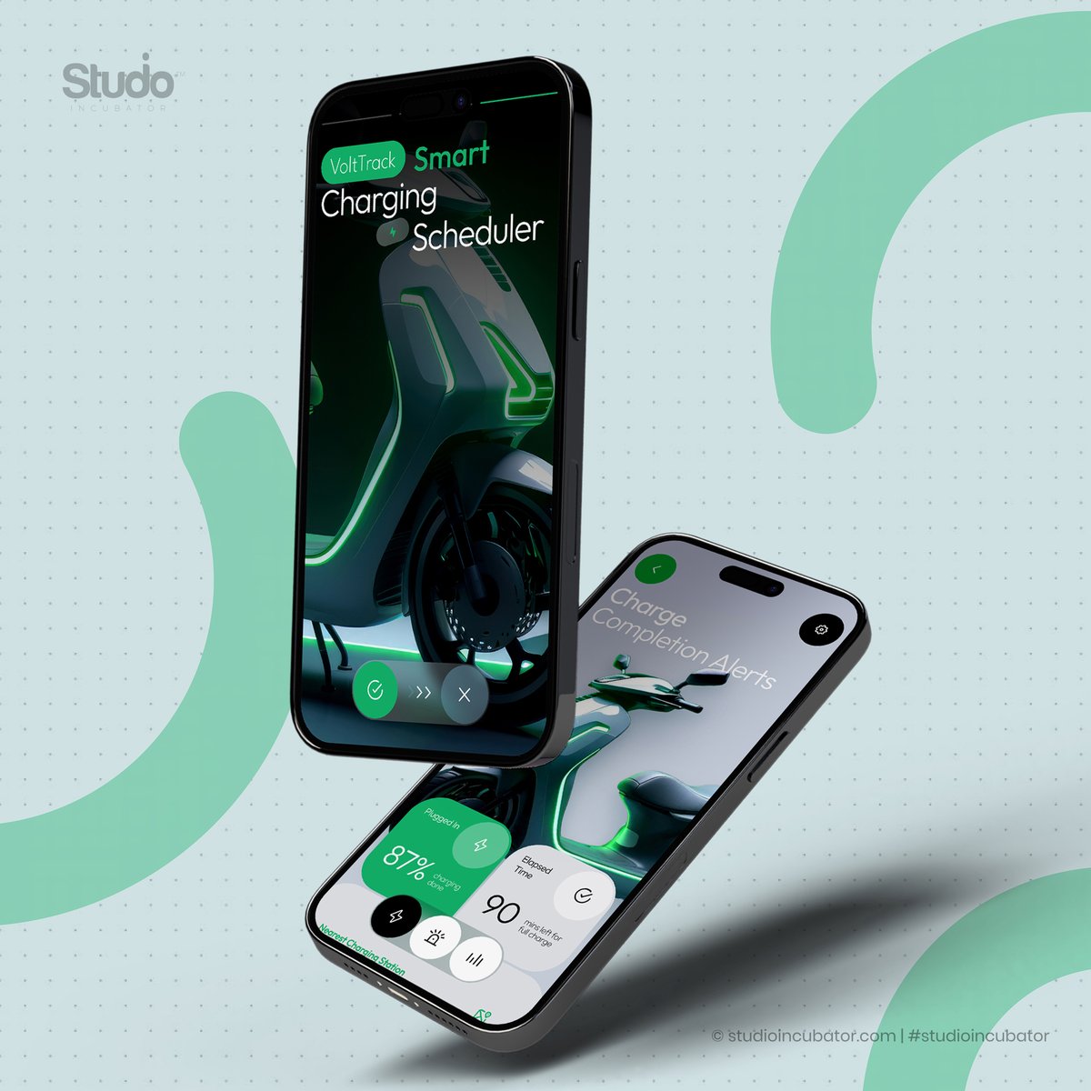VOLTTRACK: Sleek Mobile App for Smart EV Charging Control
Explore more: studioincubator.com

Connect:
behance.net/studioincubator

#studioincubator #uiux #uidesign #uxdesign #designpune #designeducation #graphicdesign #bestinstitute #appdesign #app #pune