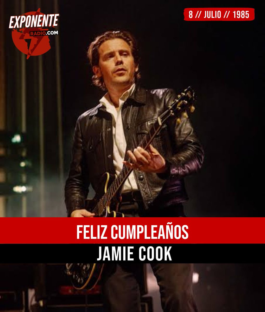 #UnDiaComoHoy 📅

40 años de Jamie Cook, guitarrista de <a href="/ArcticMonkeys/">Arctic Monkeys</a>.
Ha sido un elemento determinante aportando el sonido crudo y distintivo de guitarra que define el estilo de la banda.

exponenteradio.com ⚡️
#ArcticMonkeys