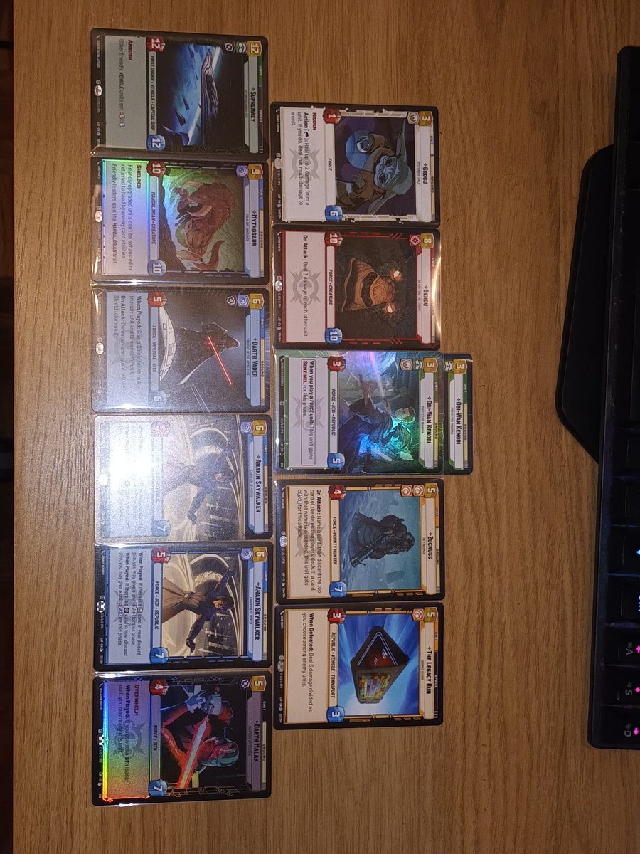 Some nice pulls after the prerelease. Expect spicy fights on the channel in the upcoming weeks. #StarWars #StarWarsUnlimited #SWU #UnlimitedFFG