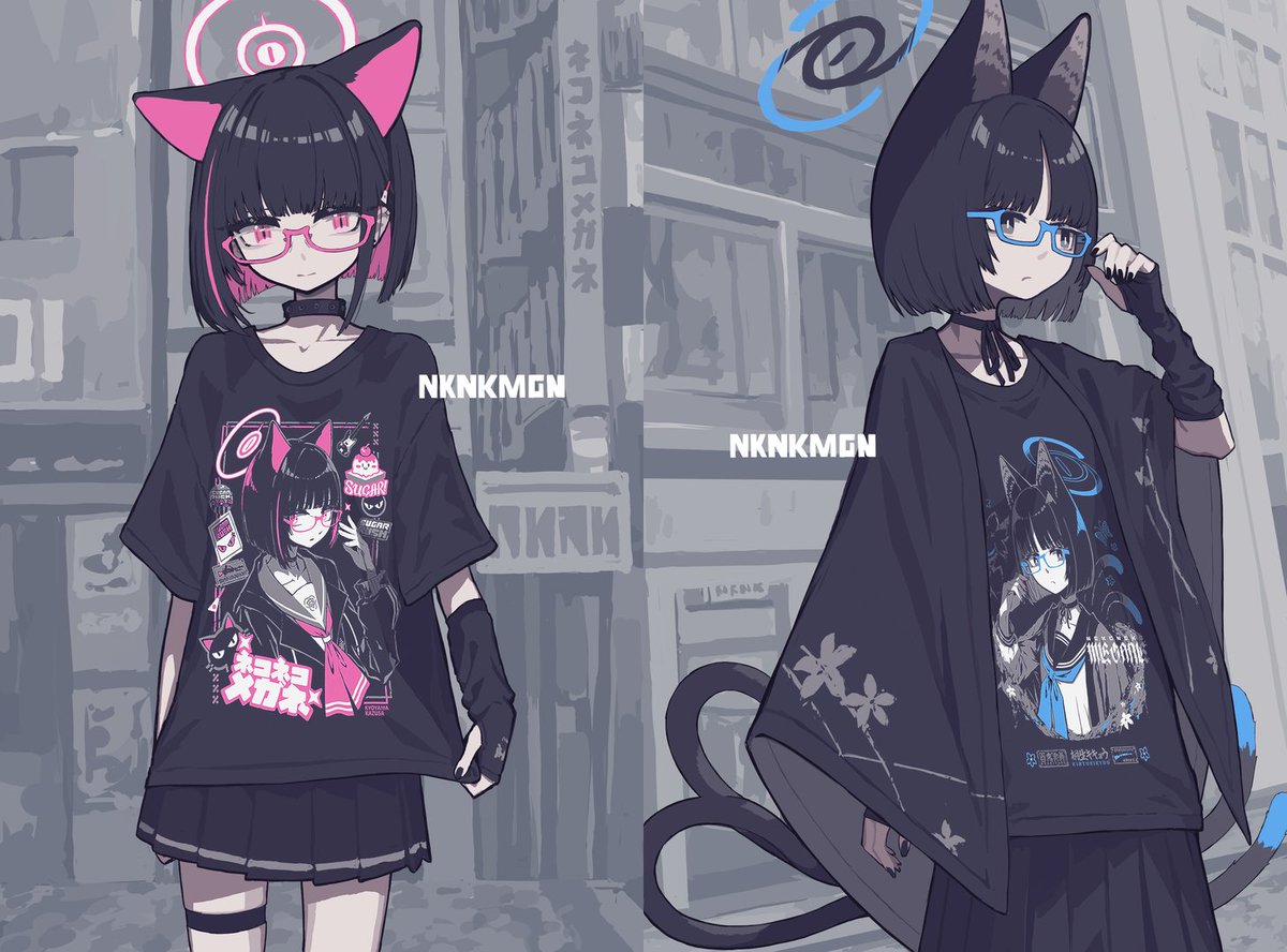 カズサ(ブルーアーカイブ) ,キキョウ(ブルーアーカイブ) 「ブルアカT