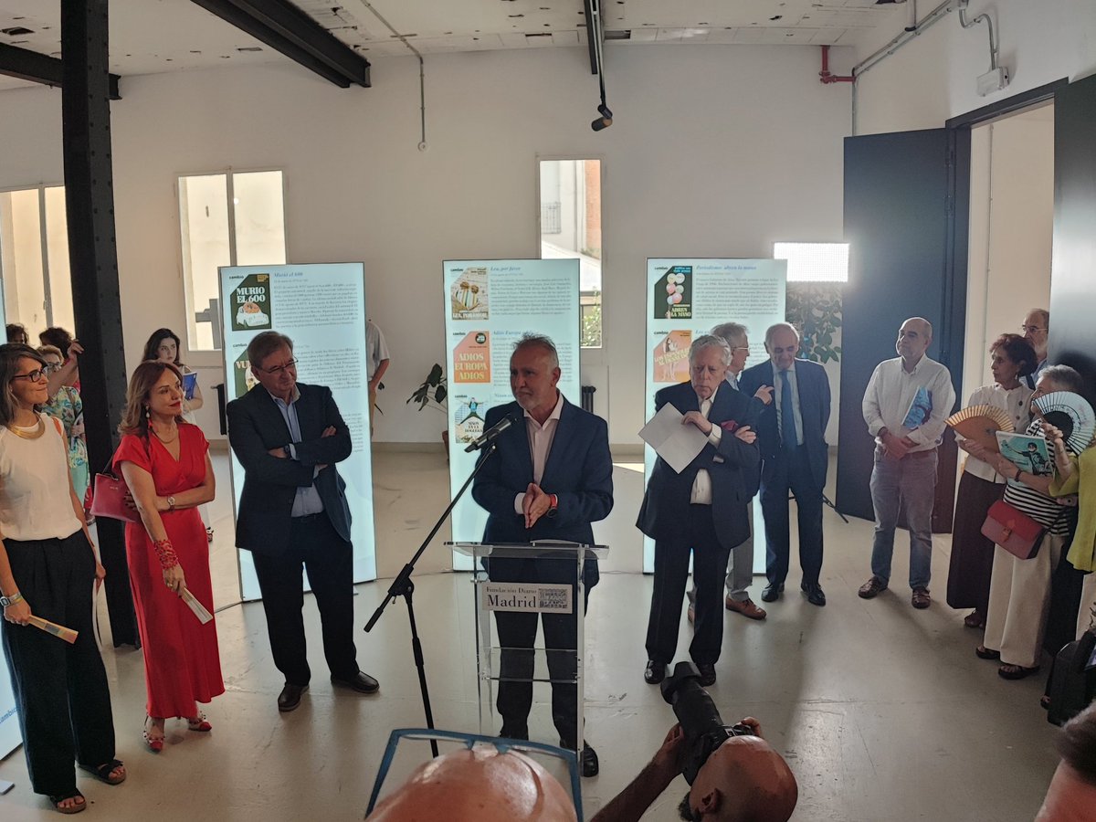 Asociación de Periodistas Europeos (@apeuropeos) on Twitter photo El ministro <a href="/avtorresp/">Ángel Víctor Torres Pérez</a> inaugura la exposición sobre #cambio16 que organizamos junto a <a href="/F_DiarioMADRID/">Fundación Diario MADRID</a> y <a href="/SE_MemoDemo/">Secretaría de Estado de Memoria Democrática</a>.
Permanecerá abierta al público hasta el 24 de julio en <a href="/Larra_Lab/">Larra_Lab</a> El ministro <a href="/avtorresp/">Ángel Víctor Torres Pérez</a> inaugura la exposición sobre #cambio16 que organizamos junto a <a href="/F_DiarioMADRID/">Fundación Diario MADRID</a> y <a href="/SE_MemoDemo/">Secretaría de Estado de Memoria Democrática</a>.
Permanecerá abierta al público hasta el 24 de julio en <a href="/Larra_Lab/">Larra_Lab</a>