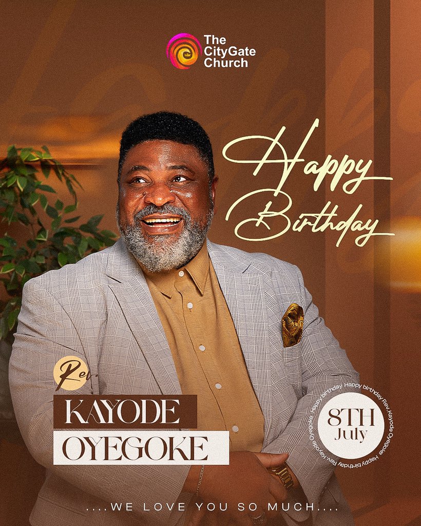 Happy Birthday to Daddy Kayode Oyegoke

We give thanks to God for apprehending you for this course of righteousness. Our hearts are filled with joy and gratitude for the words the Lord has put on your lips to speak to our generation.