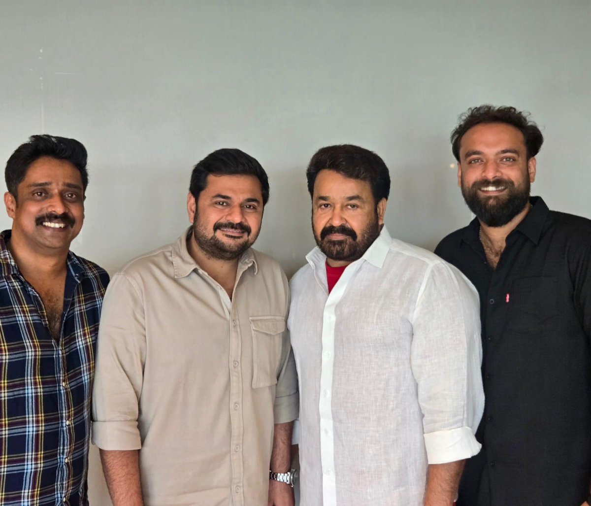 Mohanlal's tweet image. With immense joy, I announce my next film.
Directed by Austin Dan Thomas,
Written by Retheesh Ravi,
And produced by Ashiq Usman under the banner of Ashiq Usman Productions.
Grateful to be part of this exciting new chapter.
#L365
#AustinDanThomas
#RetheeshRavi
#AashiqUsman…