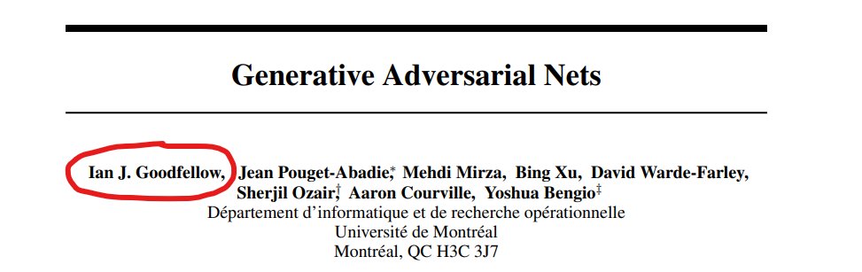 Plot twist I just realised after 10 years: Michael Gutmann invented noise-contrastive estimation, a precursor to GANs. Ian Goodfellow invented GANs. Gutmann is German for 'Goodfellow.'