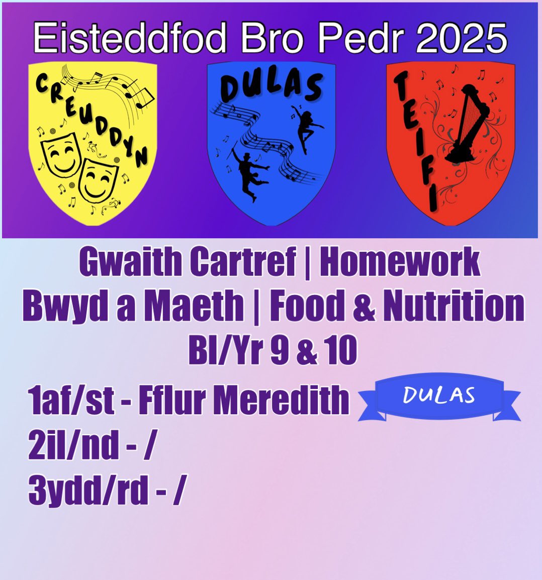 #steddfodBroPedr25

Cystadlaethau Gwaith Cartref
Homework Competitions