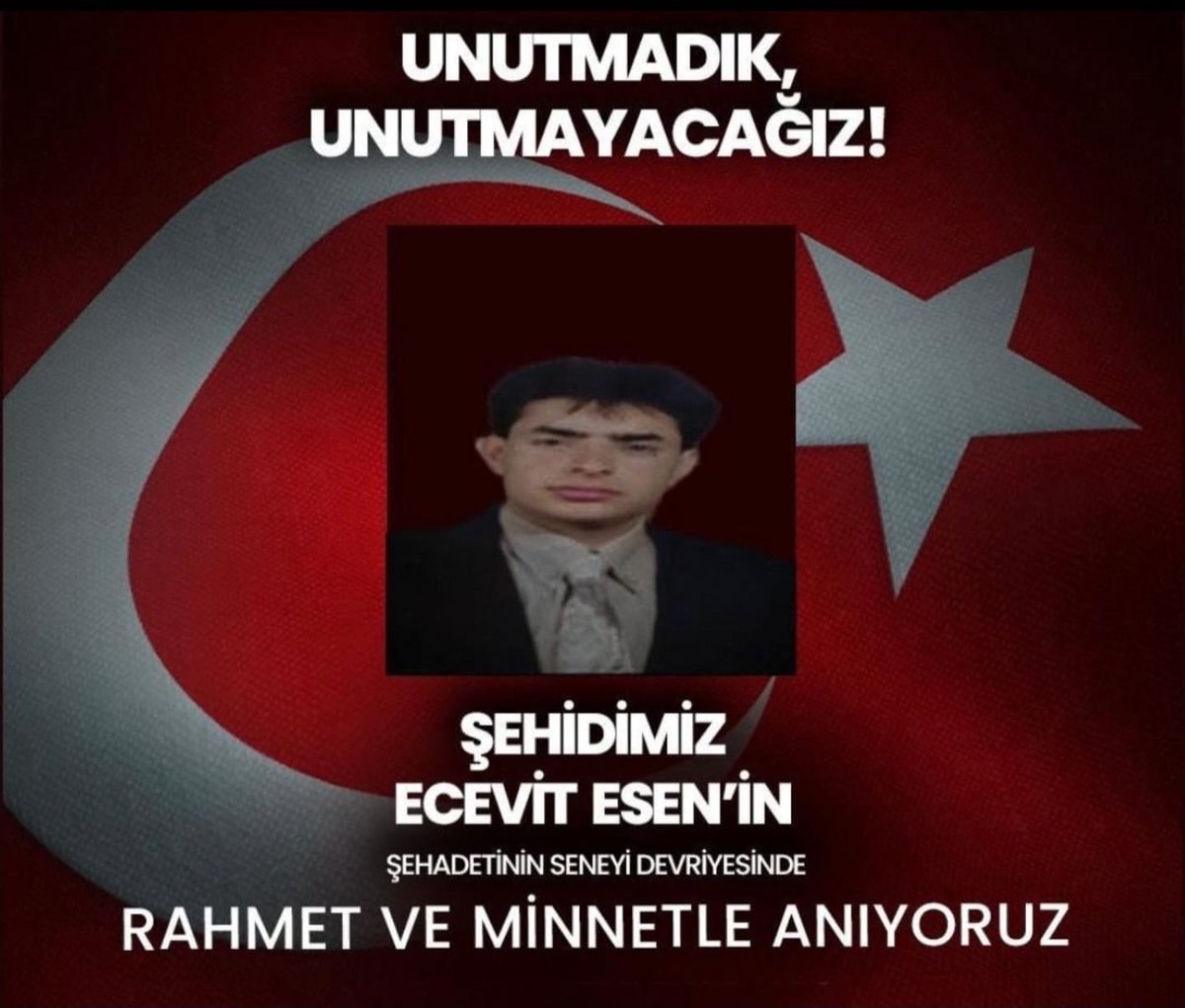 T.C. Derik Kaymakamlığı (@derikkaymakam) on Twitter photo Şehidimiz Ecevit Esen’i şehadetinin yıl dönümünde rahmet, minnet ve saygıyla anıyoruz.
Ruhu şad, mekânı cennet olsun. 🇹🇷
<a href="/TC_icisleri/">T.C. İçişleri Bakanlığı</a>
<a href="/Mardin_Valiligi/">Mardin Valiliği</a>
<a href="/iletisim/">T.C. İletişim Başkanlığı</a> Şehidimiz Ecevit Esen’i şehadetinin yıl dönümünde rahmet, minnet ve saygıyla anıyoruz.
Ruhu şad, mekânı cennet olsun. 🇹🇷
<a href="/TC_icisleri/">T.C. İçişleri Bakanlığı</a>
<a href="/Mardin_Valiligi/">Mardin Valiliği</a>
<a href="/iletisim/">T.C. İletişim Başkanlığı</a>