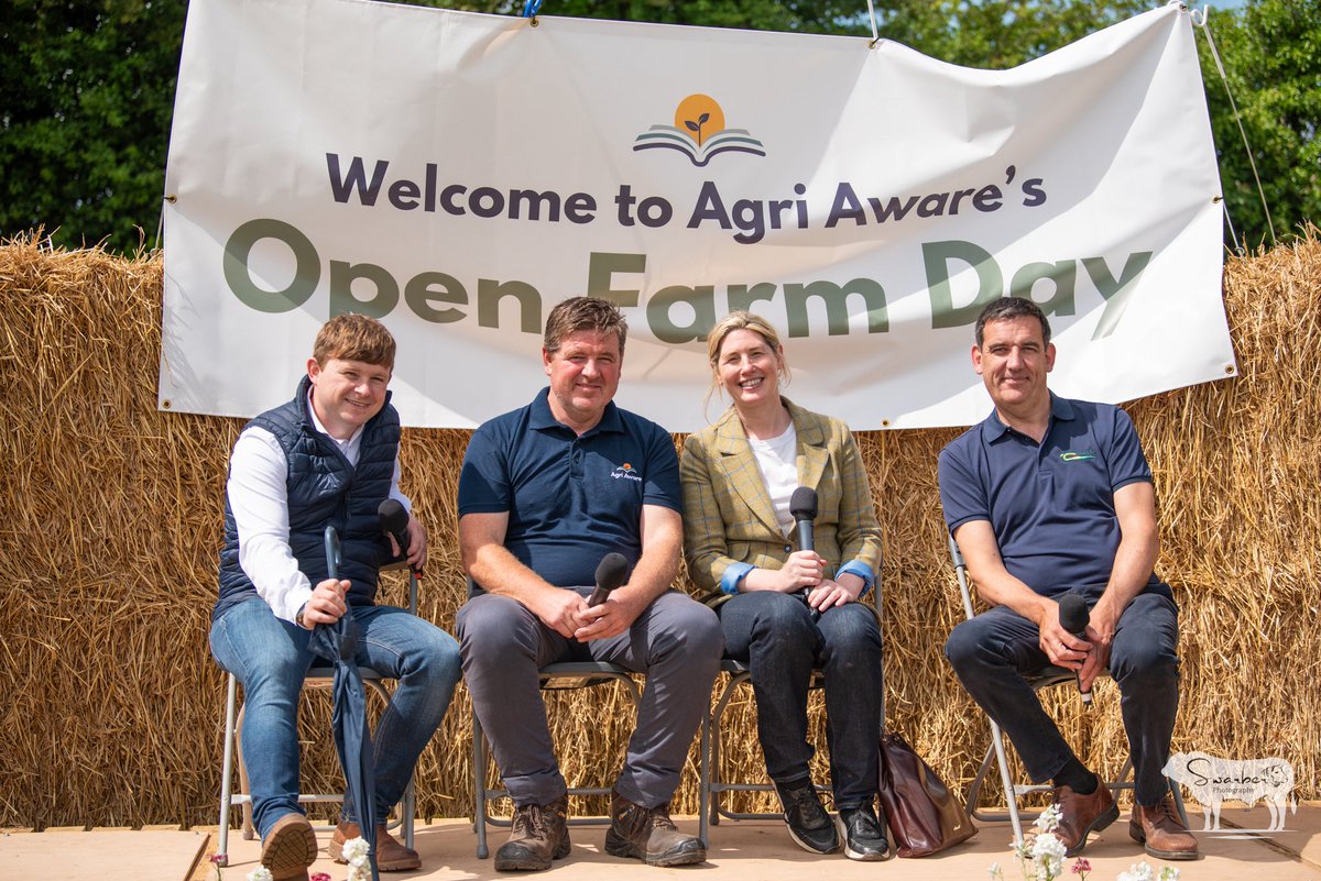 AgriAware's tweet image. A look back at our panel discussions which ran throught the Open Farm Weekend
Introducing attendees to the families that have hosted and opened their gates on the day of Open Farm is a fantastic way to connect people to the real people behind their food.
We met the Doran…