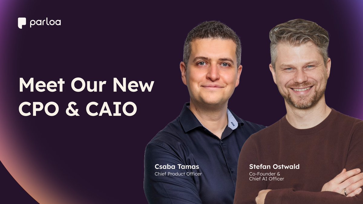 We're excited to announce the expansion of our C-level leadership as we accelerate Parloa’s mission to deliver the world’s most advanced AI Agent Management Platform to global enterprises.🚀

Our co-founder, Stefan Ostwald <a href="/o_stefan/">Stefan Ostwald</a>, will step into the newly created role of Chief
