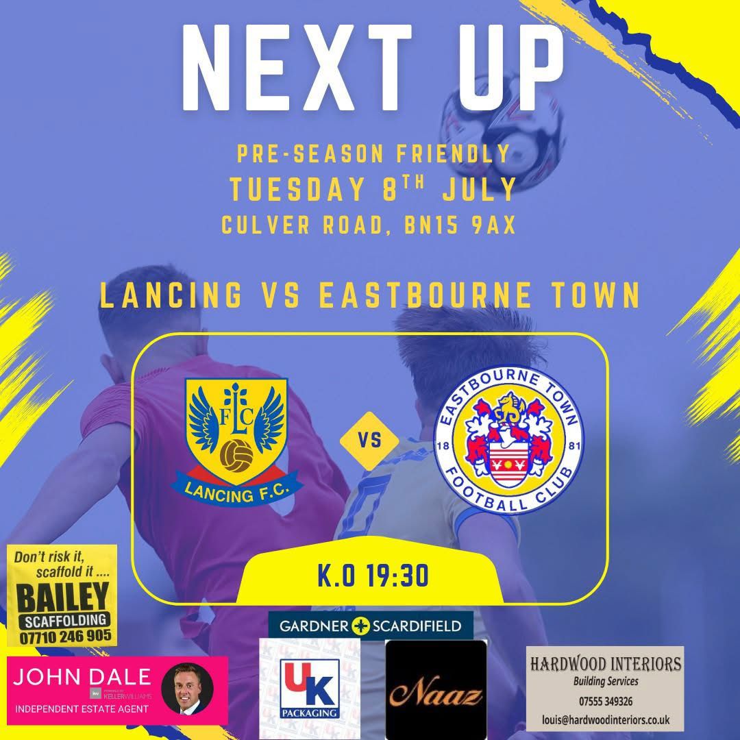 Back in action tonight, come on the #Lancers 💛💙

<a href="/dean_7cox/">Dean Cox</a>, <a href="/steviecarl/">steven ‘the rhino’ carlberg</a>, <a href="/LancingFC/">Lancing FC</a>