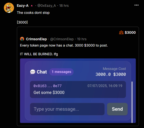 LUDVAR/L1๐ถ๏ธ๐บ (@ludvar2) on Twitter photo Back from two intense days of business IRL.
<a href="/0xEazy_A/">Eazy-A ๐บ๏ธ</a> notice this new feature. Dev won't stop.
$54k Mcap, focus a bit and put some money on it.
$AVAX $ARENA $3000 3000.MONEY
<a href="/CrimsonElep/">CrimsonElep</a> Back from two intense days of business IRL.
<a href="/0xEazy_A/">Eazy-A ๐บ๏ธ</a> notice this new feature. Dev won't stop.
$54k Mcap, focus a bit and put some money on it.
$AVAX $ARENA $3000 3000.MONEY
<a href="/CrimsonElep/">CrimsonElep</a>