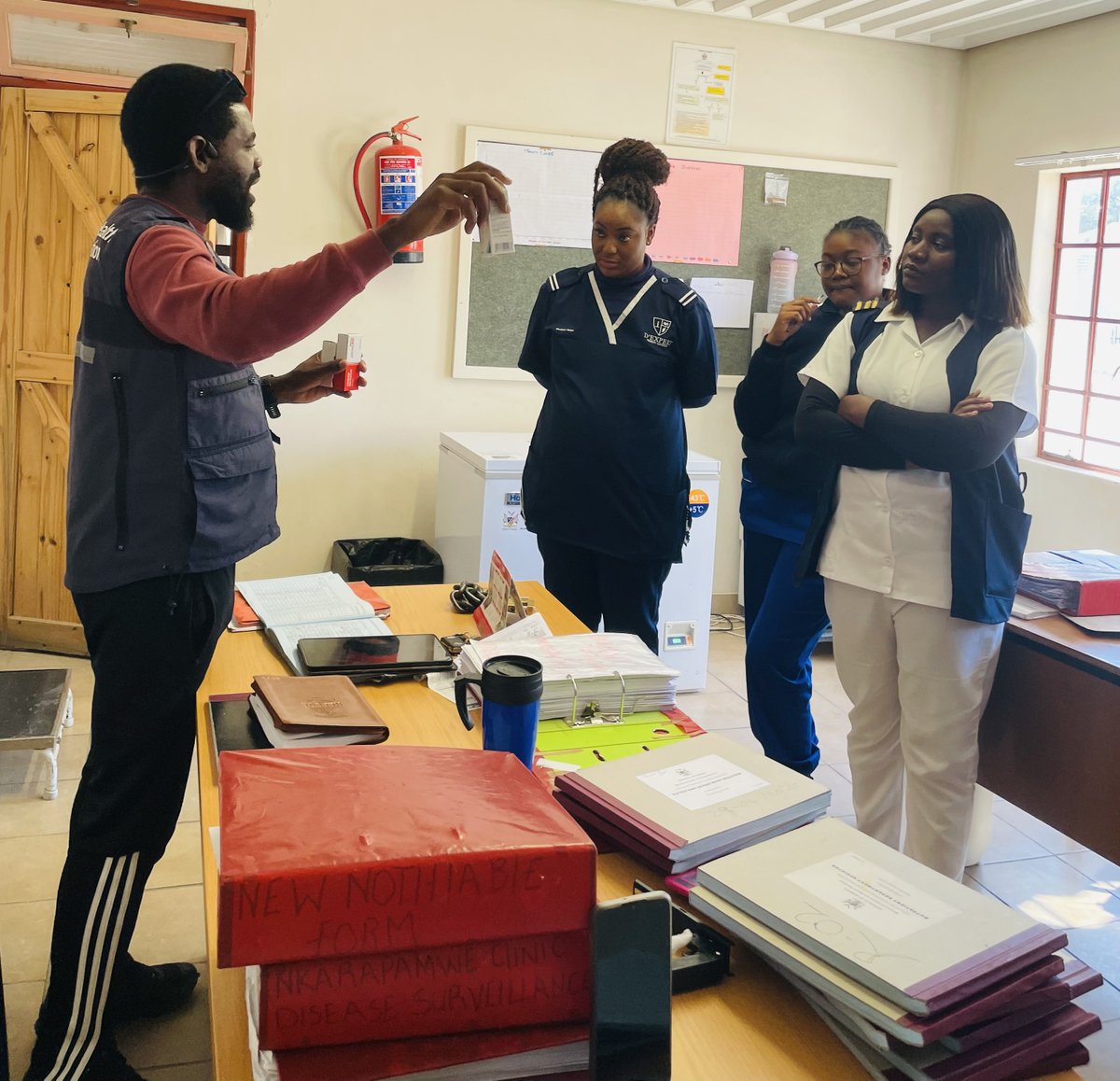 WHO Namibia (@whonamibia) on Twitter photo In collaboration with <a href="/MhssNamibia/">MHSS_Namibia</a> , <a href="/WHONAMIBIA/">WHO Namibia</a> conducted an Integrated Support Supervision and Active Case Search at health facilities in the Kavango East region.
The initiative aimed to assess and strengthen #Polio / Acute Flaccid Paralysis (AFP) surveillance and routine In collaboration with <a href="/MhssNamibia/">MHSS_Namibia</a> , <a href="/WHONAMIBIA/">WHO Namibia</a> conducted an Integrated Support Supervision and Active Case Search at health facilities in the Kavango East region.
The initiative aimed to assess and strengthen #Polio / Acute Flaccid Paralysis (AFP) surveillance and routine