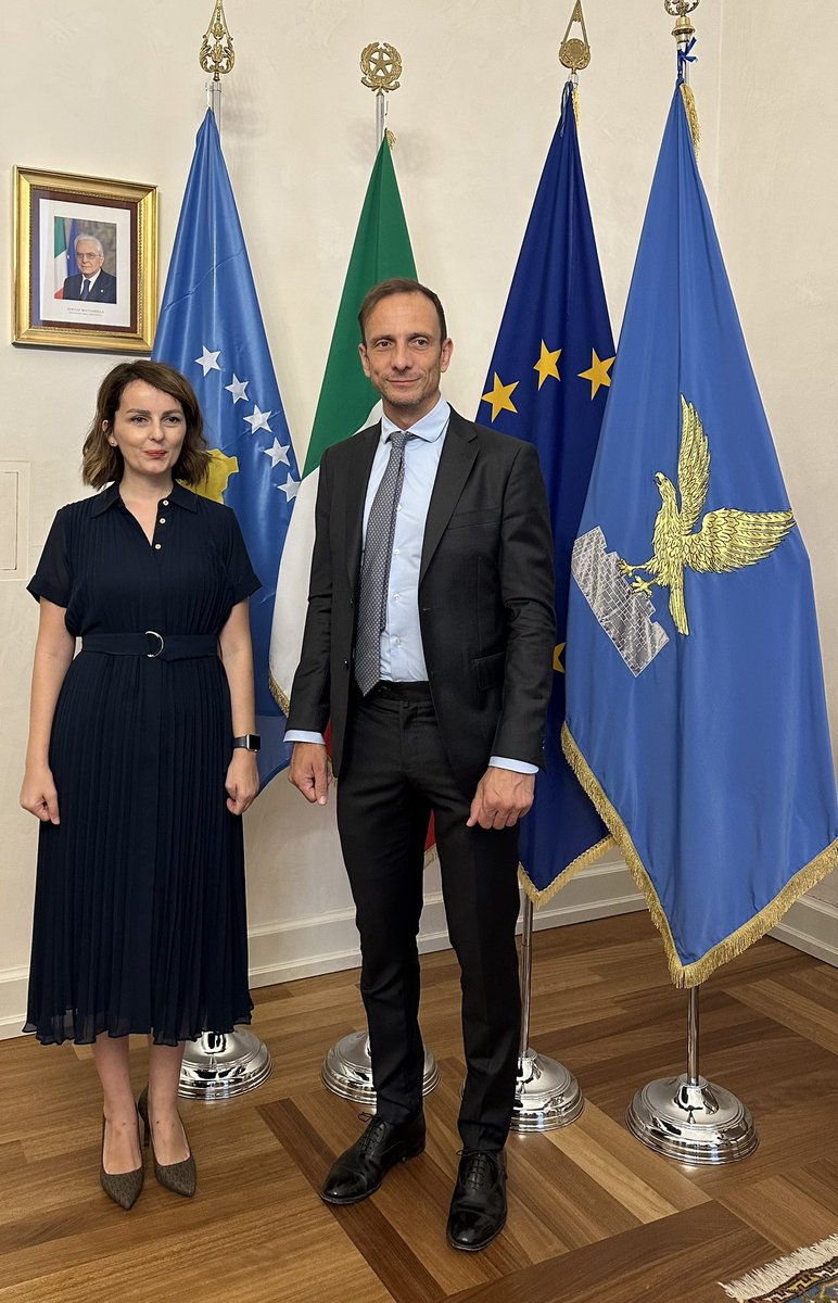 Nita Shala (@nitashala) on Twitter photo In Friuli Venezia Giulia, delightful and productive meeting with President Massimiliano Fedriga <a href="/M_Fedriga/">Massimiliano Fedriga</a>. We discussed strengthening relations between Kosovo and the Friuli Venezia Giulia region, with a focus on economic and cultural cooperation. 🇽🇰🇮🇹 In Friuli Venezia Giulia, delightful and productive meeting with President Massimiliano Fedriga <a href="/M_Fedriga/">Massimiliano Fedriga</a>. We discussed strengthening relations between Kosovo and the Friuli Venezia Giulia region, with a focus on economic and cultural cooperation. 🇽🇰🇮🇹