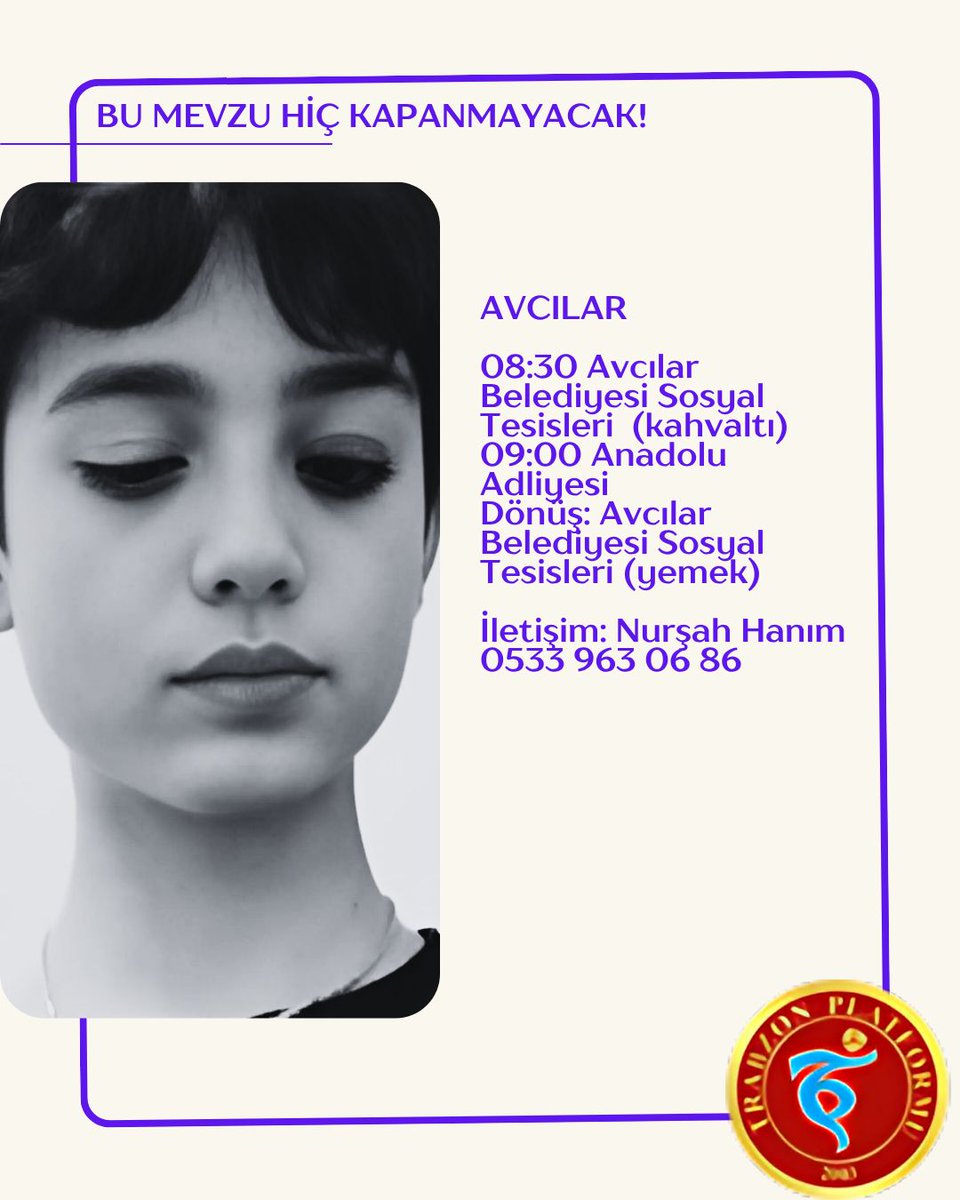 Güngören, Nilüfer Bursa, Gebze ve Avcılar buralardan gitmek isteyen arkadaşlar; her semt için ayrı numaralar var 1 gün öncesinde arayıp heber vermeniz gerekiyor. #MattiaAhmetMinguzzi konuşmanın şimdi tam zamanı yarın sizin başınıza gelmeyeceğinin garantisi yok