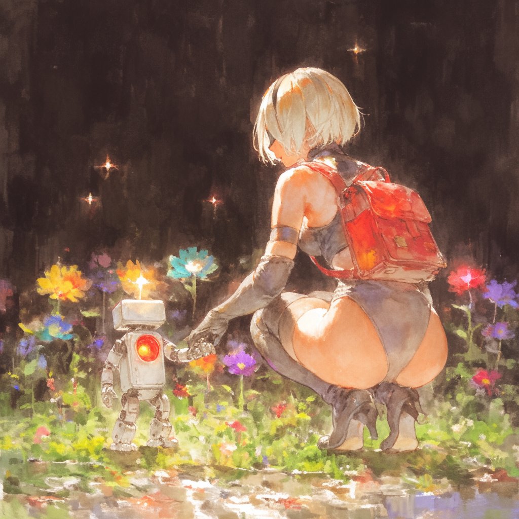 CL10000x's tweet image. Emotional connections between synthetic beings.#NieRAutomata #NieR #2B #fanart