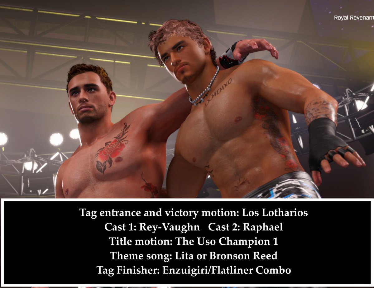 RealRoyalRev's tweet image. Download Raphael and Rey-Vaughn St. James using the #Revenant . Next gen only.