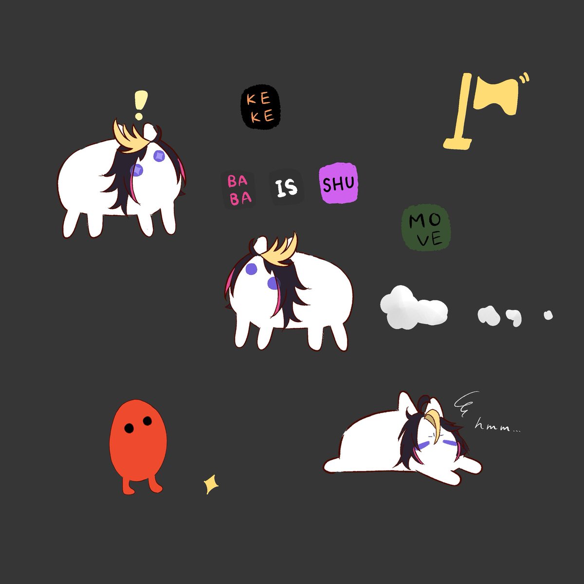 m_yu44's tweet image. Baba Is Shu
:p

#YaminoArt