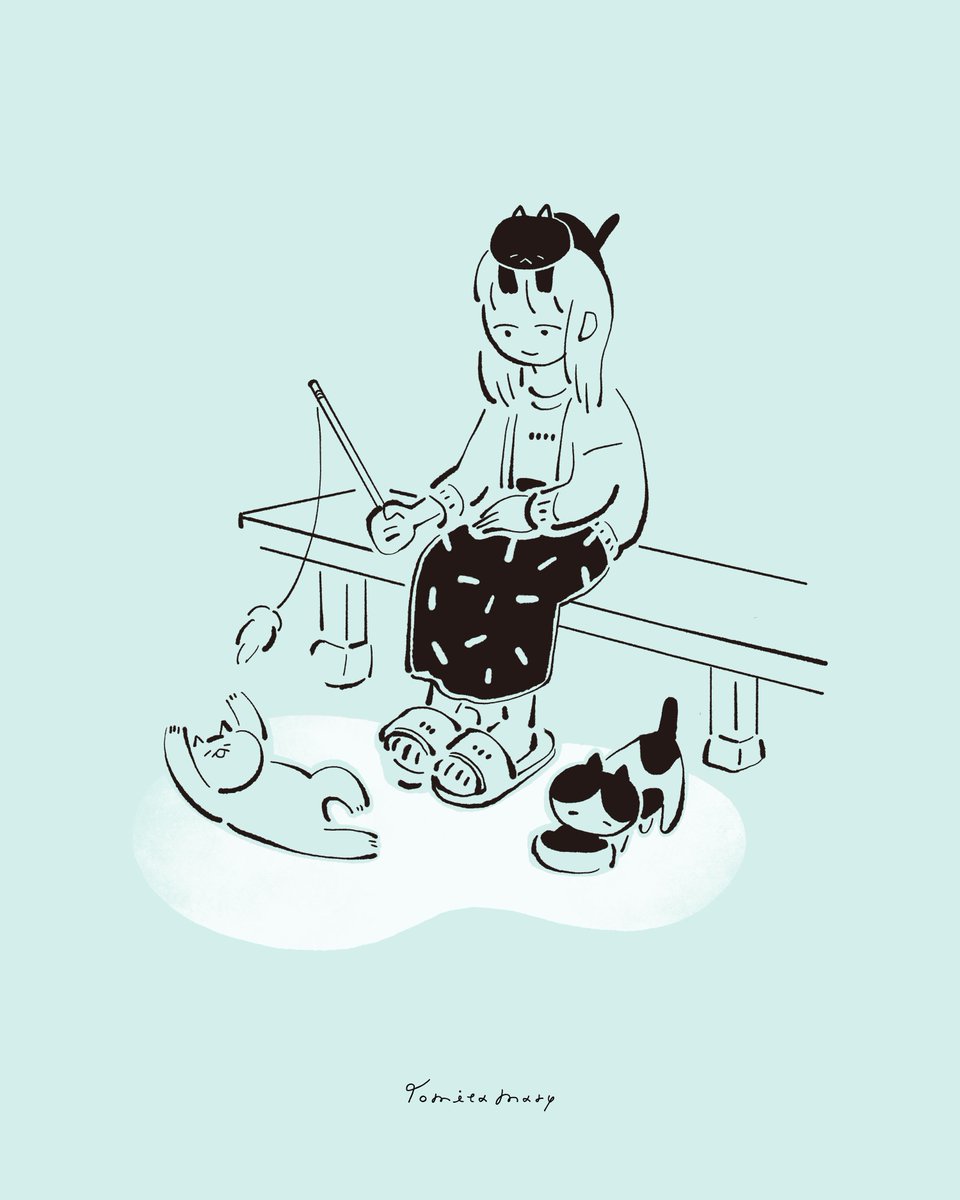 「エッセイ「野良猫」 #世界のすきまで踊ってる #冨田マリーのイラストエッセイ」|冨田マリー🦙個展at高円寺CLOUDS【4/11~4/23】のイラスト