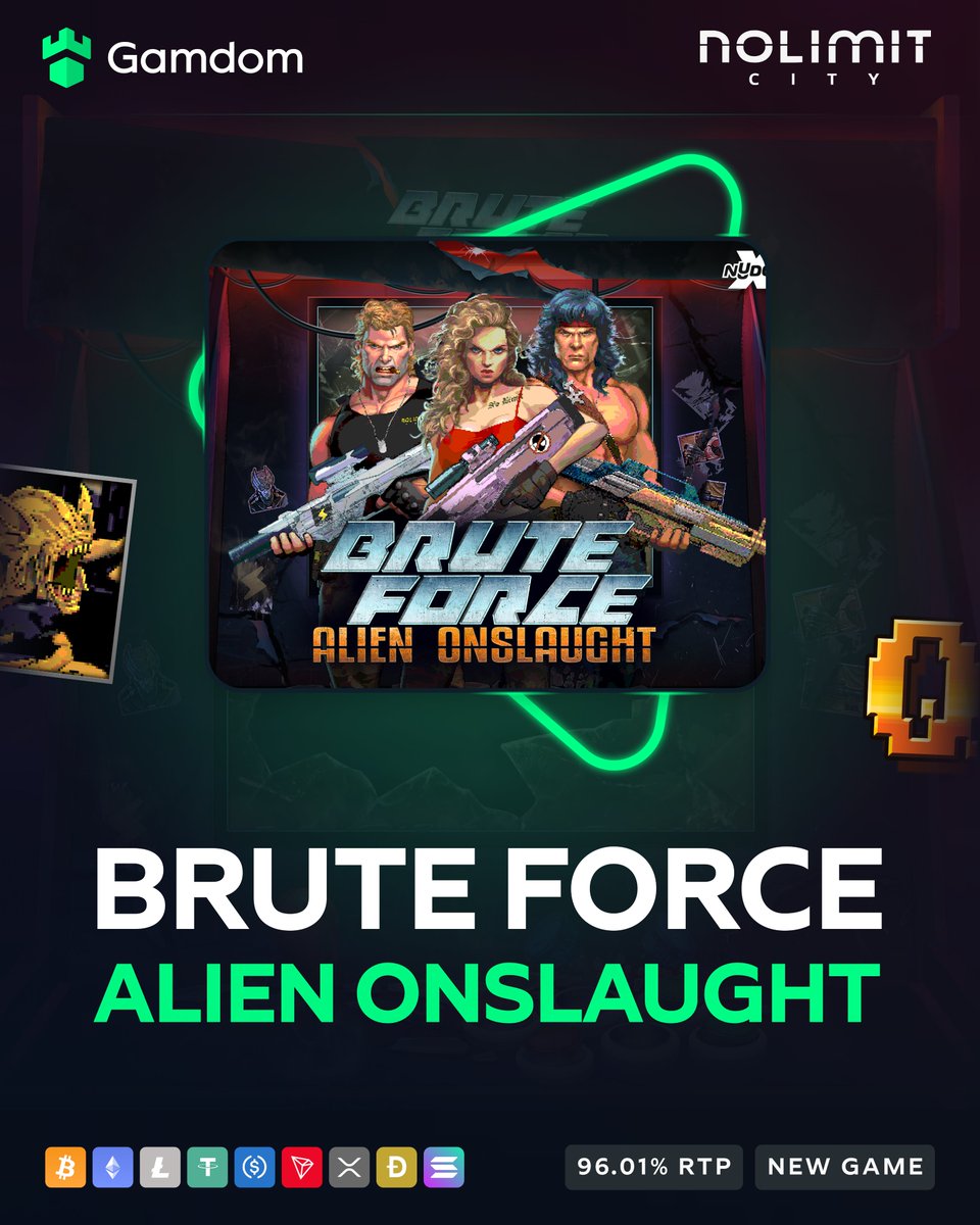 👽 New Game: Brute Force Alien Onslaught by Nolimit City! 🚀

An alien war is coming... with a max win of 80,000x your bet! 🛸

-💚 + 🔄 + Tag a friend &amp; drop your user ID for a shot at FREE spins!