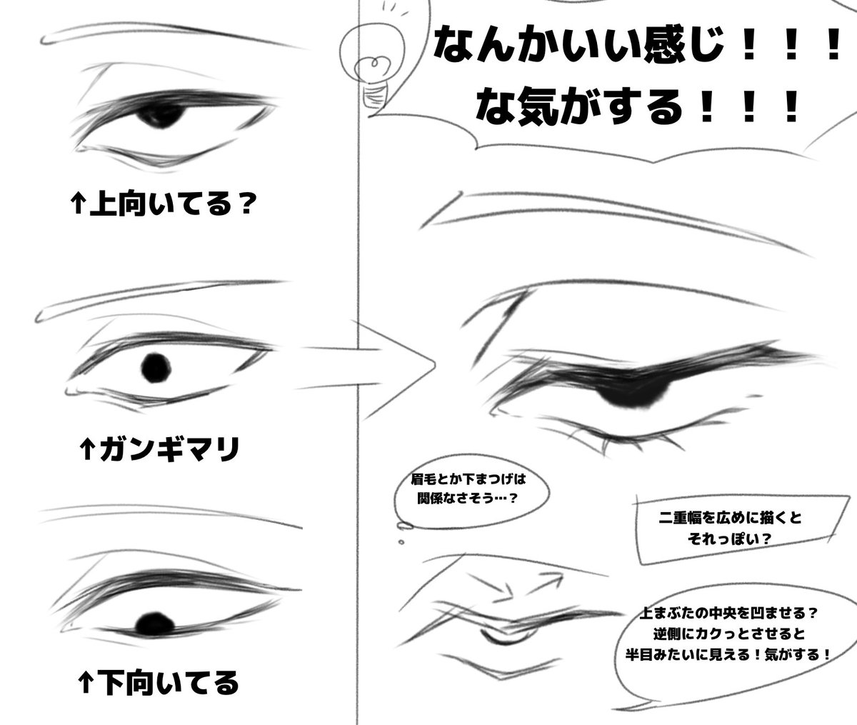 こういうことです❣️
三白眼研究委員会に入りたい、大好きなのにほんとに分からない教えて欲しい……