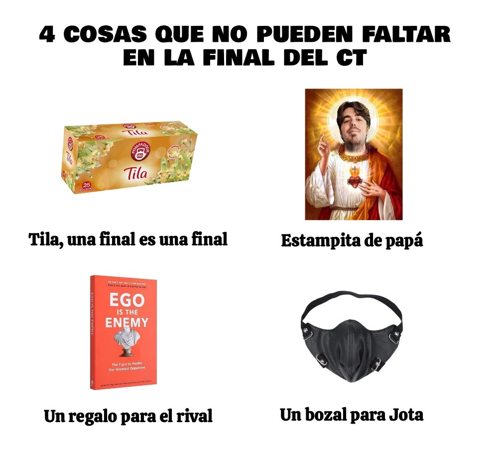 Estáis muy tranquilos y falta una semana para la final del CT en Tenerife...

Nosotros ya estamos preparando cosas para el viaje 🫡