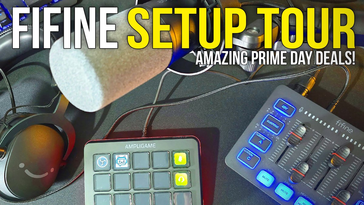 SepticFalcon's tweet image. New Video!
Fifine Prime Day Special - A full streaming/content creation setup which you can get at an even better budget friendly price during Amazon Prime Day 8th-11th July! #ad
Check it out : youtube.com/watch?v=ptHvnM…
@FIFINEMIC