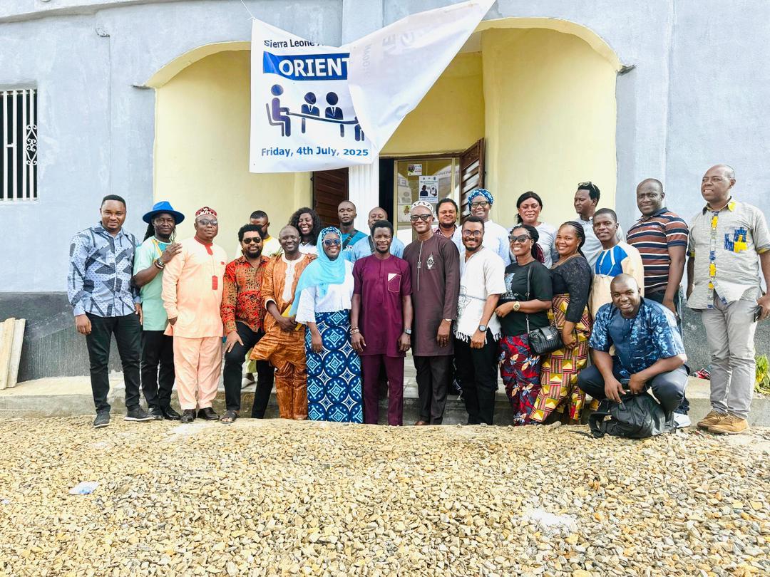 SLAJ Salone (@slaj_salone) on Twitter photo SLAJ Holds Orientation for Incoming National Executive: A Tradition of Prepared Leadership, Unity & Service
facebook.com/share/p/14DQ5R…
<a href="/UNDPSierraLeone/">UNDP in Sierra Leone</a>
<a href="/EUinSierraLeone/">EU in Sierra Leone</a>
<a href="/UKinSierraLeone/">UK in Sierra Leone 🇬🇧🇸🇱</a>
<a href="/IrlEmbFreetown/">Ireland in Sierra Leone</a>
<a href="/USEmbFreetown/">USEmbassyFreetown</a>
<a href="/FAJafrica/">Federation of African Journalists (FAJ)</a>
<a href="/slajpresident/">SLAJ President</a>
<a href="/TheMFWA/">Media Foundation for West Africa</a> SLAJ Holds Orientation for Incoming National Executive: A Tradition of Prepared Leadership, Unity & Service
facebook.com/share/p/14DQ5R…
<a href="/UNDPSierraLeone/">UNDP in Sierra Leone</a>
<a href="/EUinSierraLeone/">EU in Sierra Leone</a>
<a href="/UKinSierraLeone/">UK in Sierra Leone 🇬🇧🇸🇱</a>
<a href="/IrlEmbFreetown/">Ireland in Sierra Leone</a>
<a href="/USEmbFreetown/">USEmbassyFreetown</a>
<a href="/FAJafrica/">Federation of African Journalists (FAJ)</a>
<a href="/slajpresident/">SLAJ President</a>
<a href="/TheMFWA/">Media Foundation for West Africa</a>