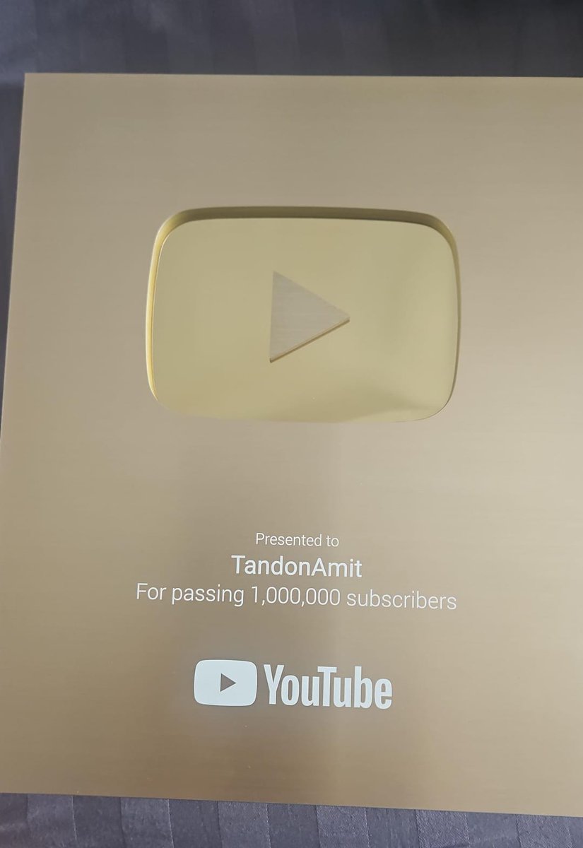 16 yrs in Stand Up Comedy, 10 yrs of posting on YouTube and finally the Million button is here!