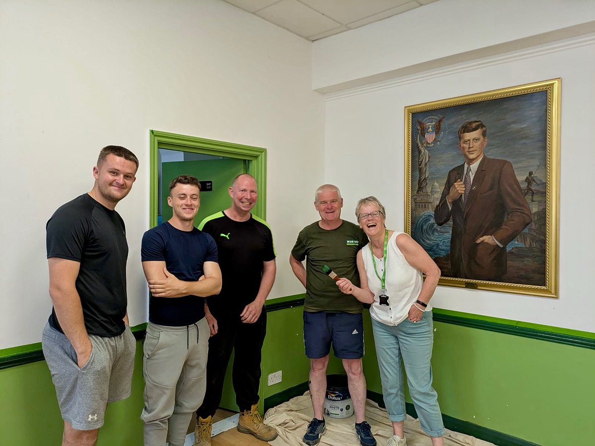 A huge thank you to the team of volunteers from <a href="/MurphyGroup1951/">Murphy</a> who kindly donated their time to repaint our Kennedy Hall! 

Community at its best 💚